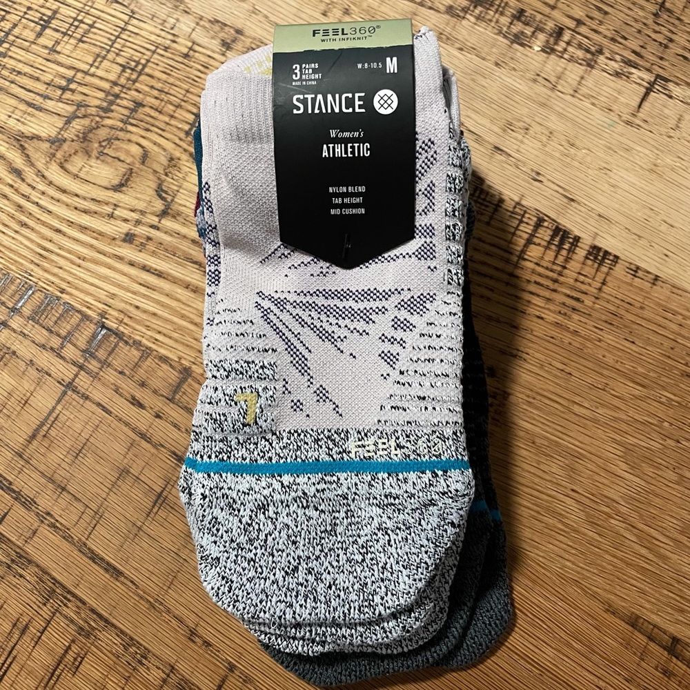 3 pack Stance tab feel 360 athletic socks
